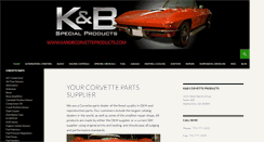 Desktop Screenshot of kandbcorvetteproducts.com